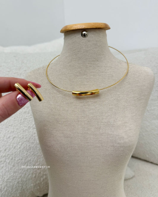 Conjunto Colar e Brinco Emanueli 102932