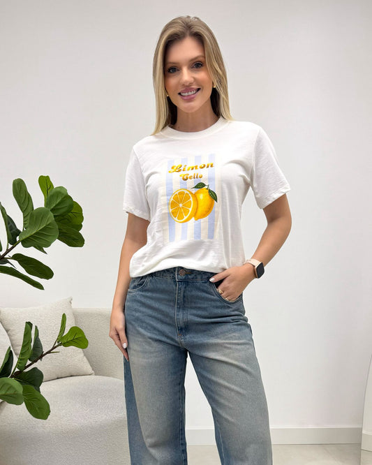 T-Shirt Valentina Limoncello Off 136281
