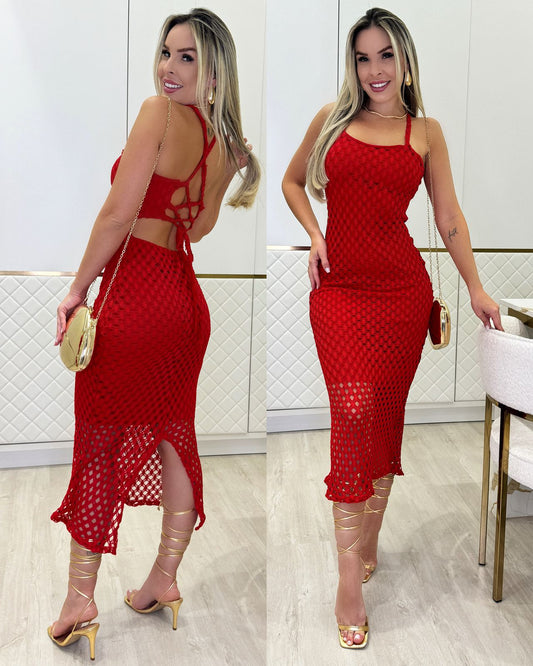 Vestido Lis Vermelho 85414