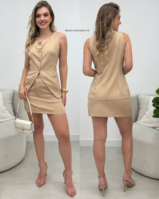 Conjunto Poliana Bege 116514