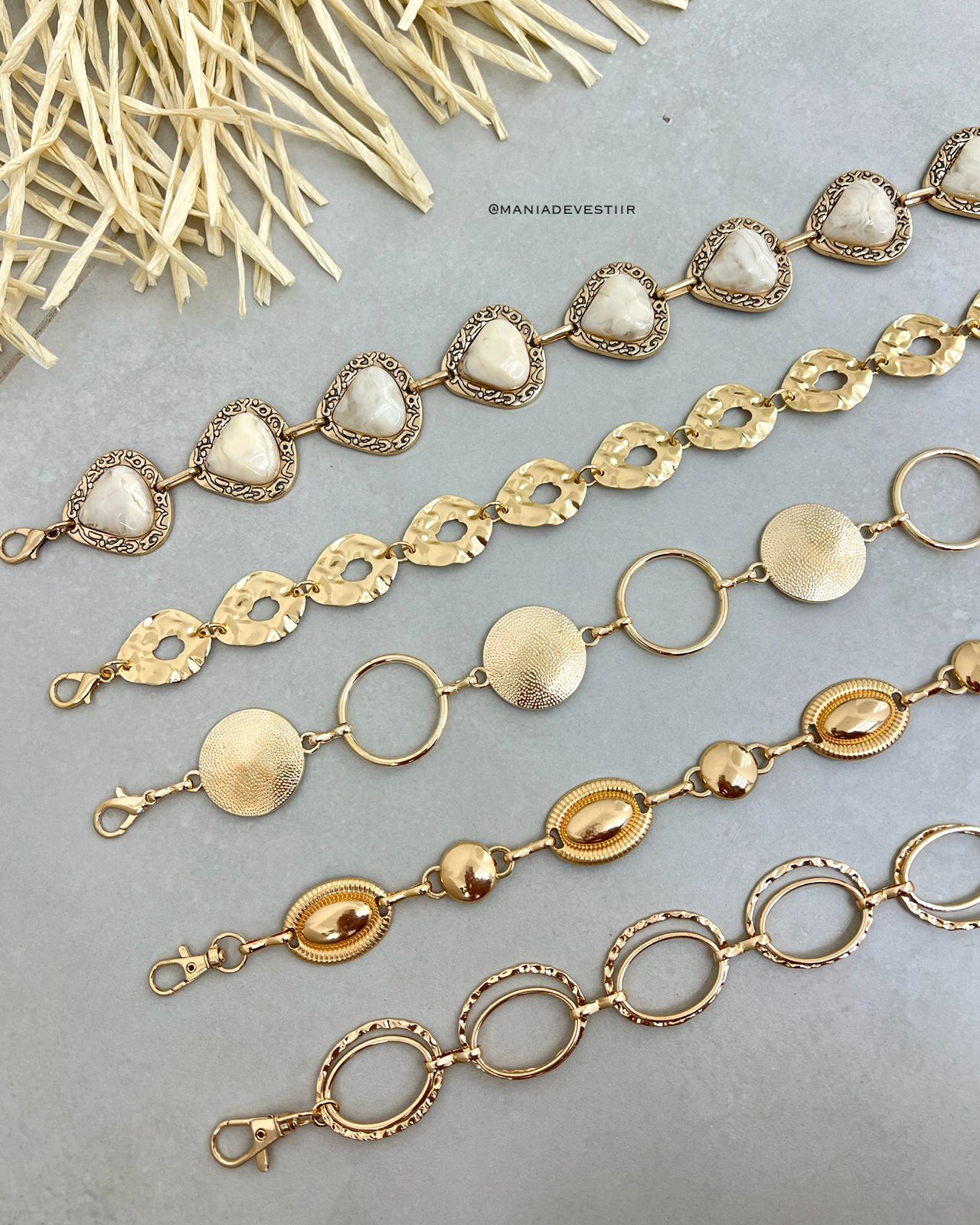 Cinto Mania Essenza Dourado 119784