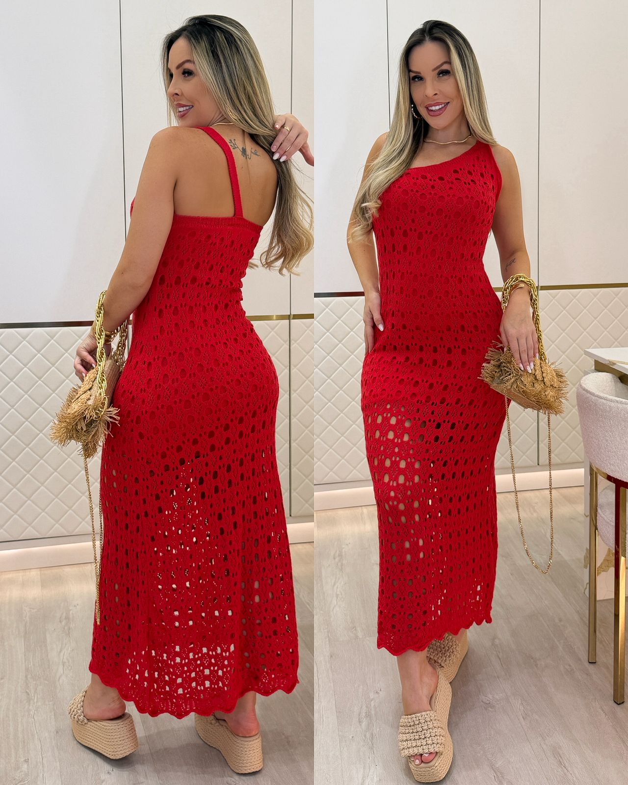 Vestido Stefani Vermelho 116427