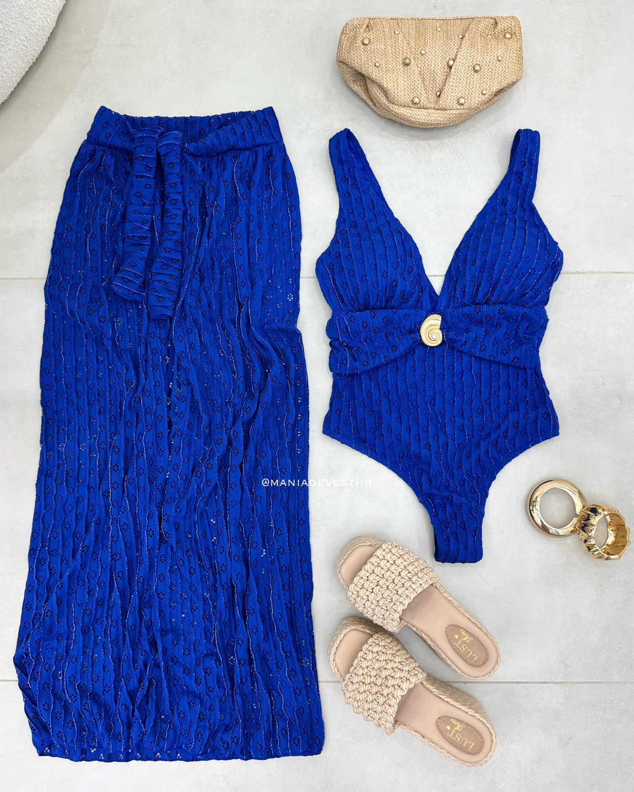 Maiô e Saida Sara Azul 124020