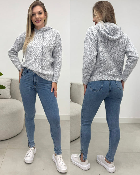 Blusa Tricô Neiva Off/Black 133766