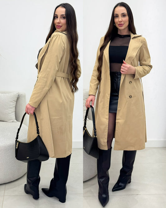 Casaco Trench Coat Morgana Bege 135050