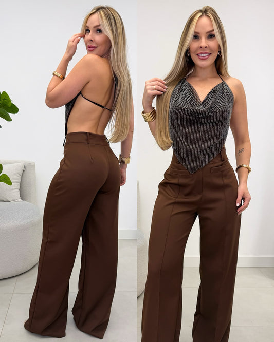 Cropped Nordelis Marrom 137201