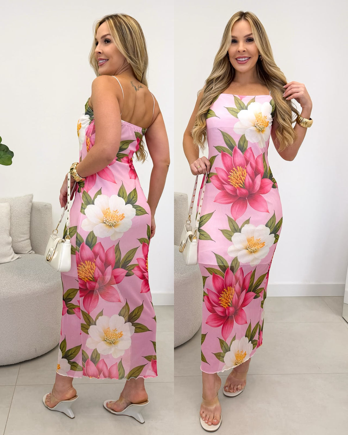 Vestido Tule Marilucy Rosa 137967
