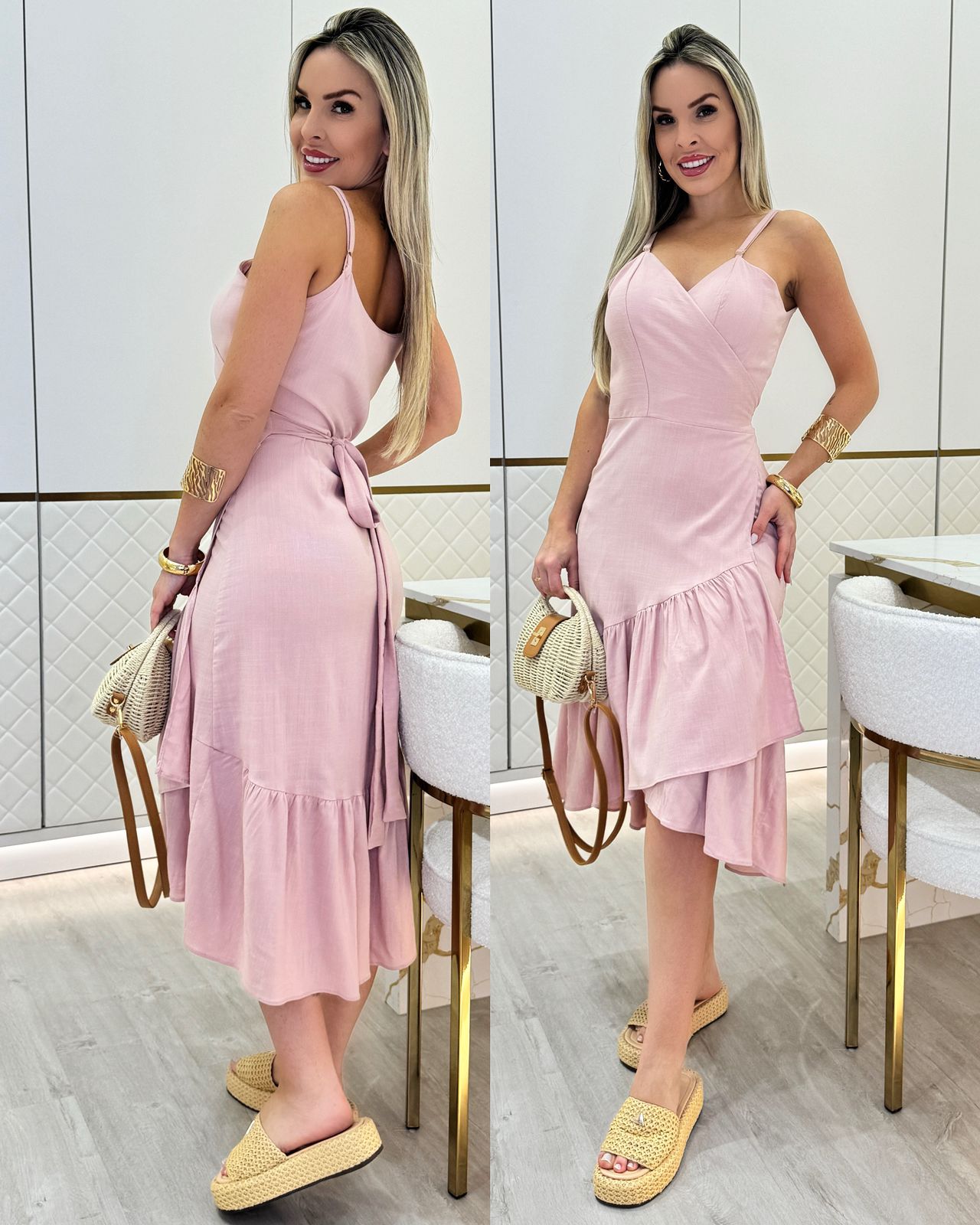 FULL SP- Vestido Envelope Cassiana Rosê 74409