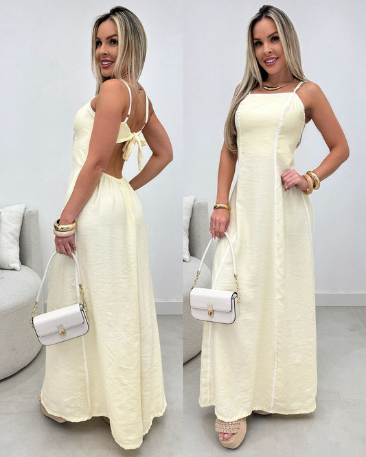 Vestido Kaiane Amarelo 104963