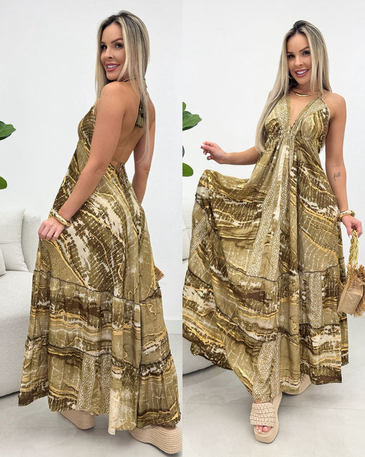 Vestido Romana Verde Olivia 106930