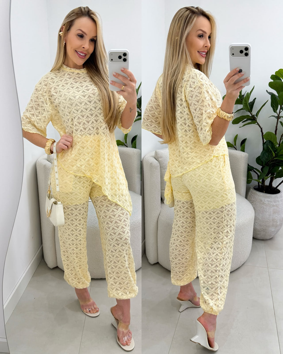Conjunto Olívia Amarelo 137925
