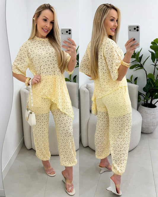 Conjunto Olívia Amarelo 137925