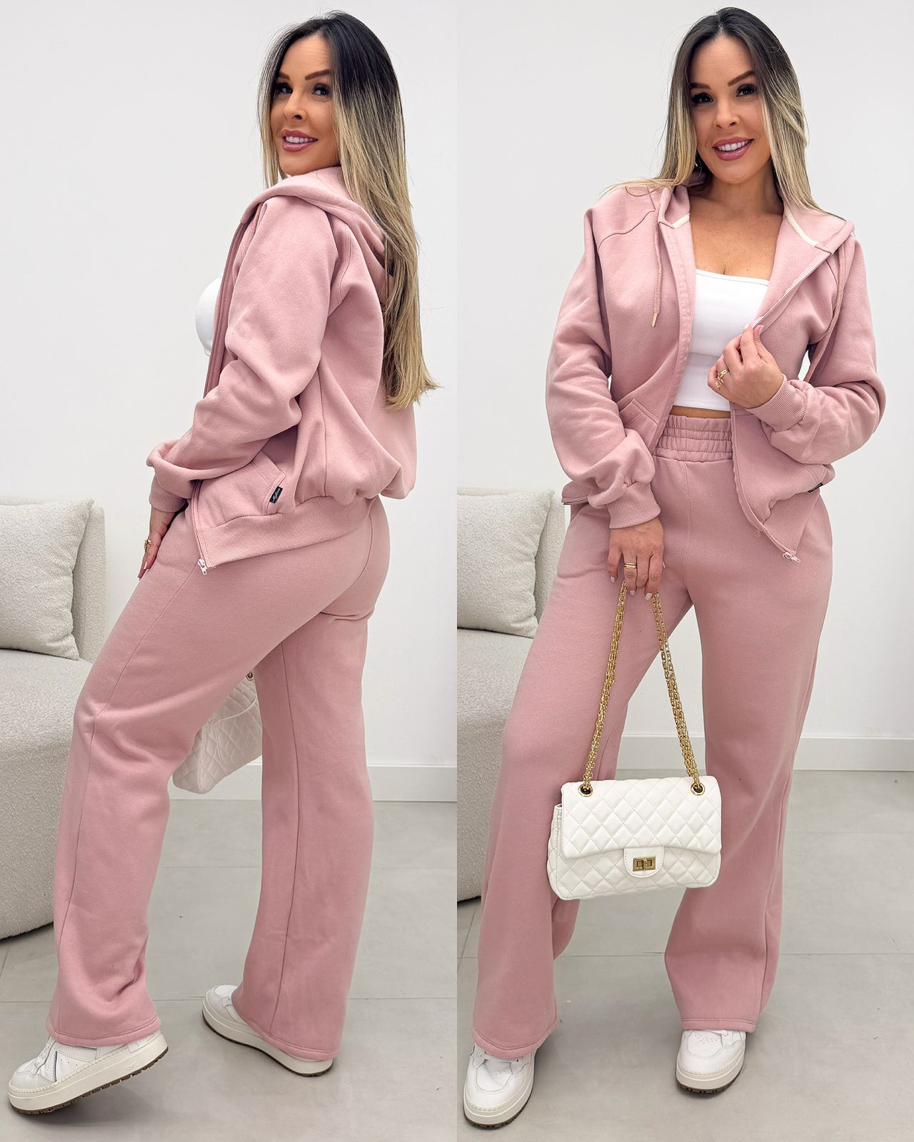 Conjunto Moletom Valentina Rosé 134017