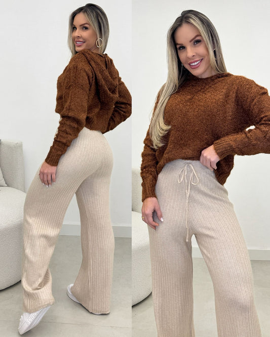 Blusa Tricô Jane Marrom 104722