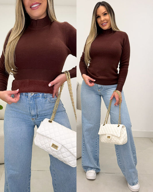 Blusa Modal Edineia Chocolate 133721