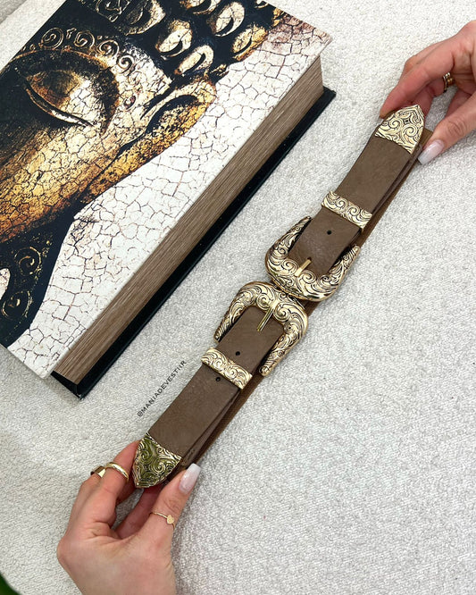 Cinto Luana Bege Escuro 113538