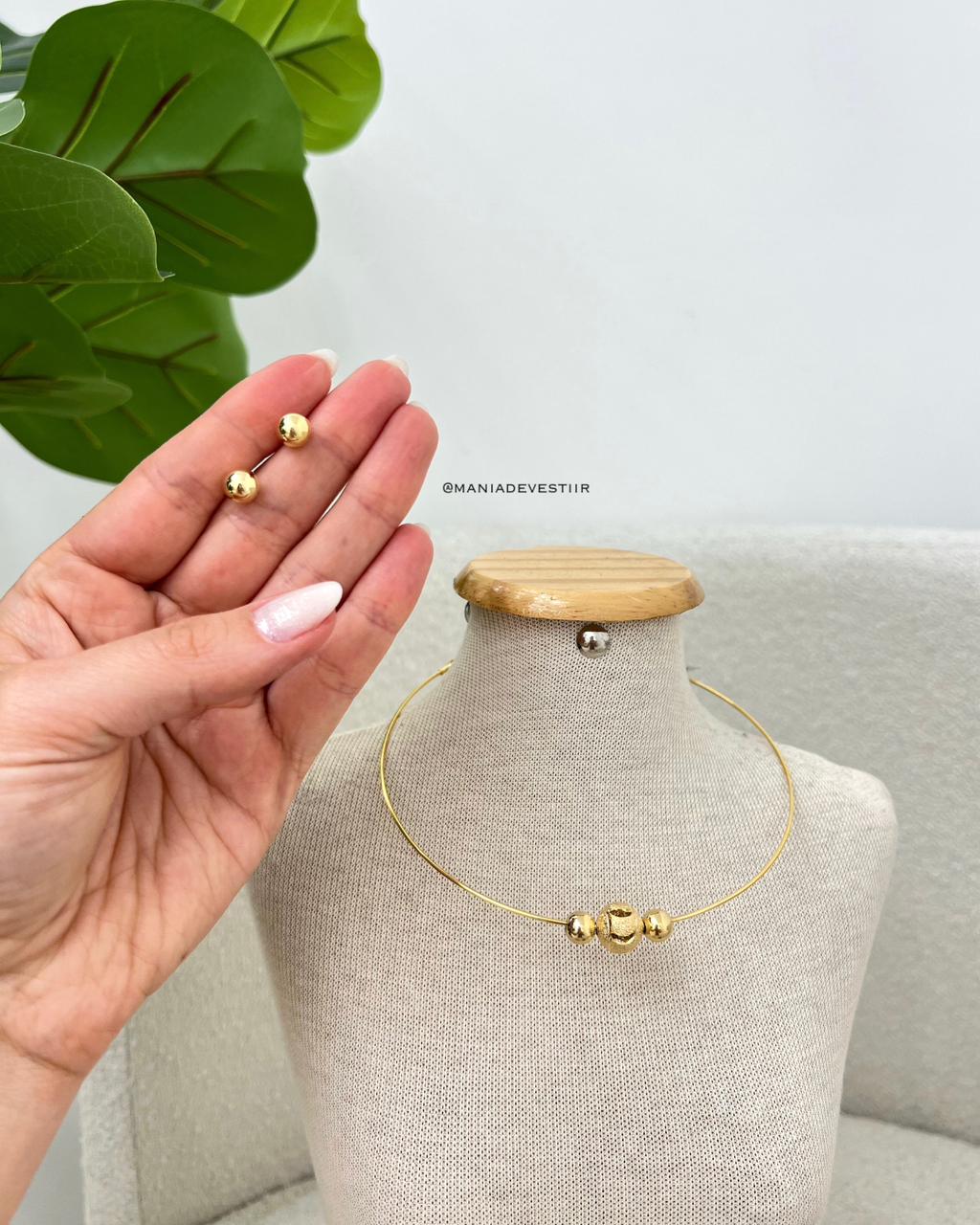 Conjunto Colar e Brinco Mania Essenza 118080