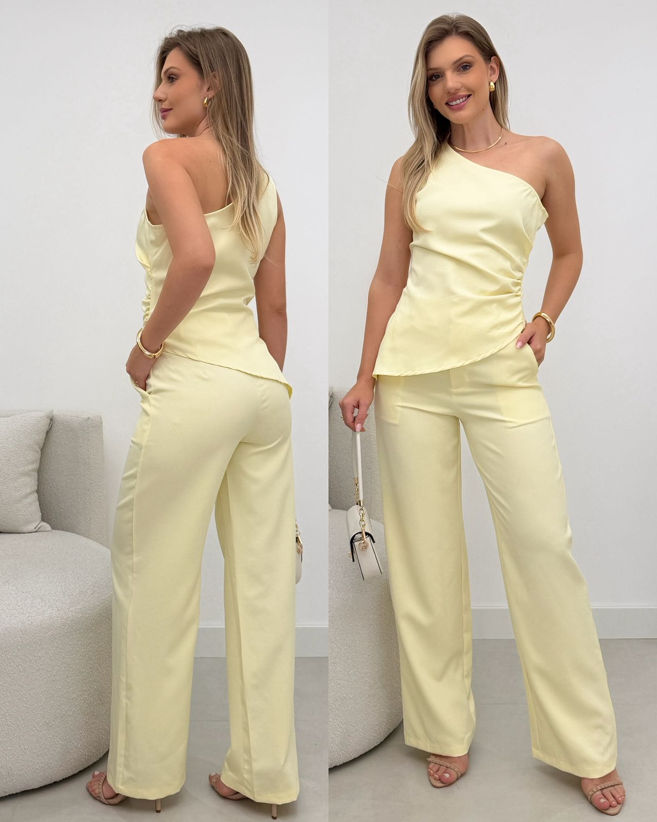 Conjunto Tiberia Amarelo 114419
