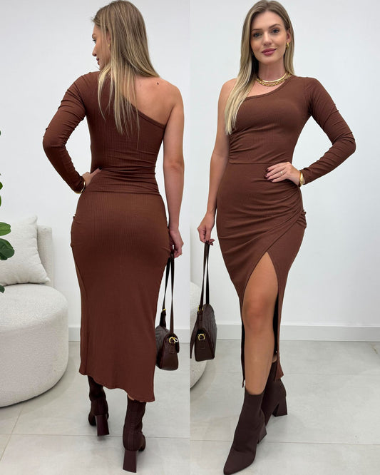 Vestido Vera Marrom 129371