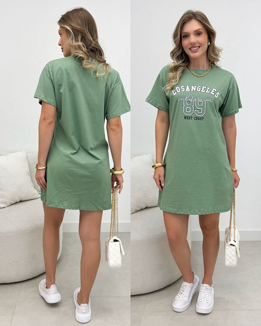 BLACK Vestido Los Angeles Verde 116642