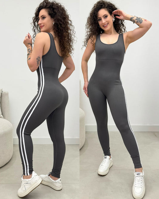 Macacão Mari Cinza 129680