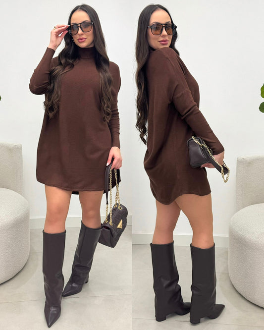 Poncho Laura Marrom 134093