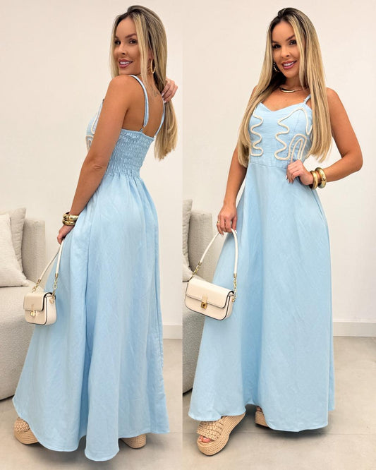 Vestido Magali Azul 108386