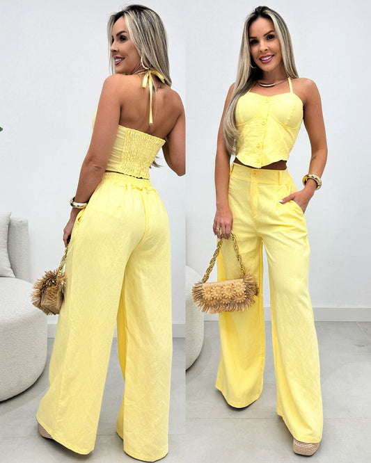 Conjunto Moni Amarelo 106918