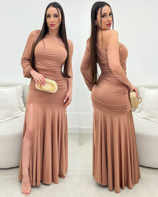 Vestido Luana Bege 109996