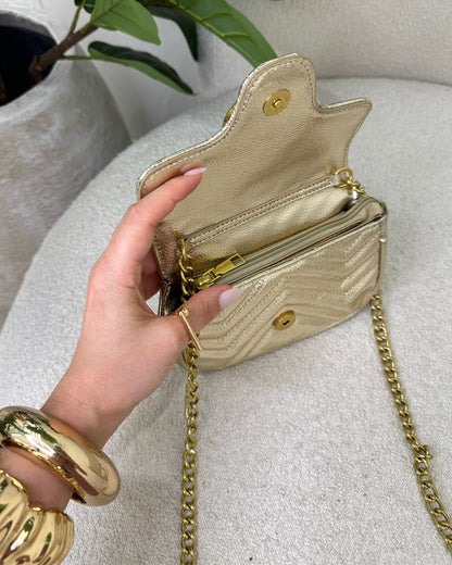 Bolsa Mania Essenza Dourada 120206