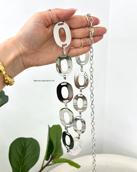 ﻿Cinto Corrente Livia Prata 113559