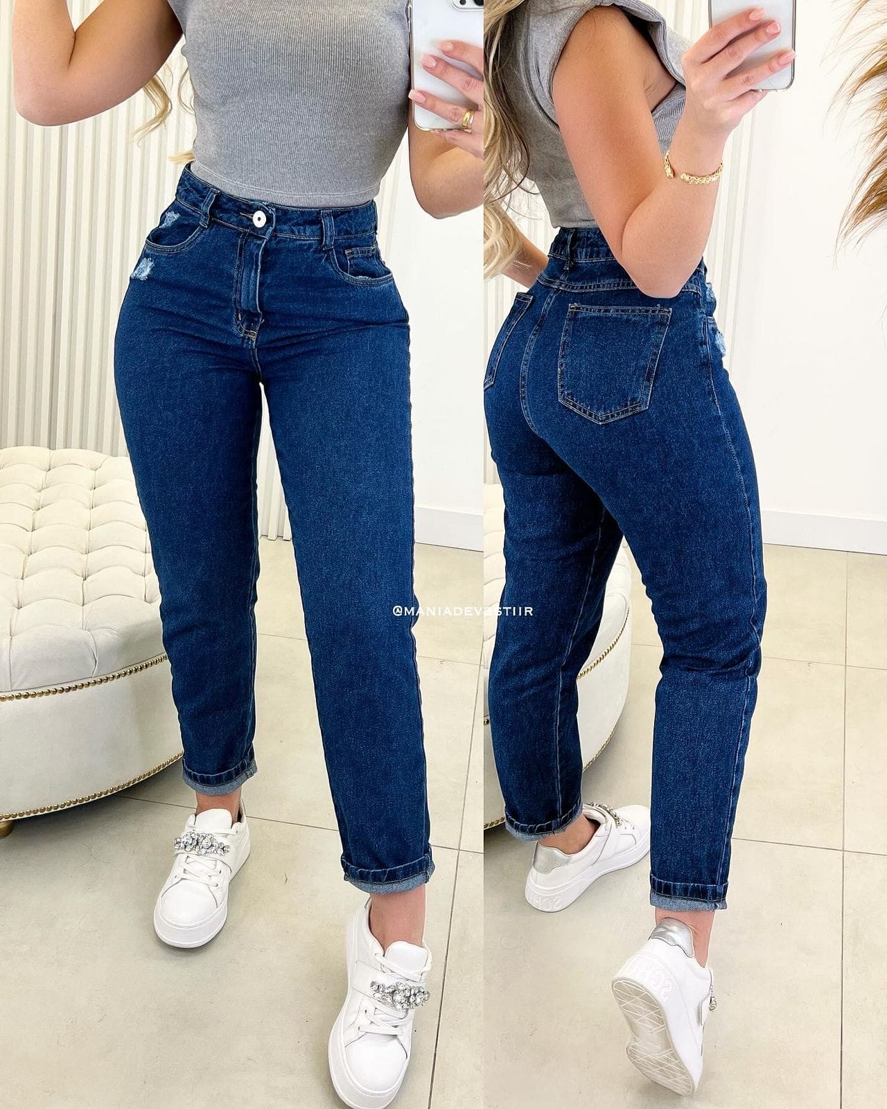 calça jeans nexo mom amalia 28445