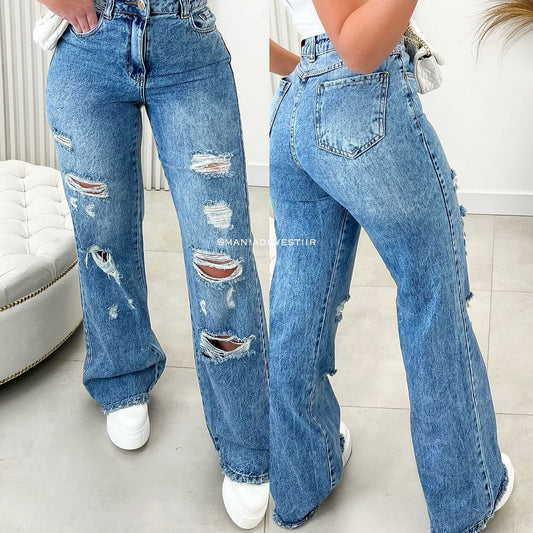 calça jeans nexo wide leg florência 13230