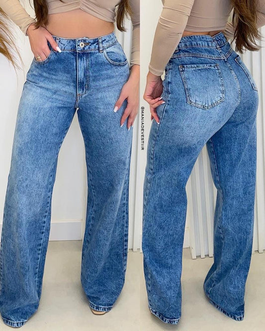 calça jeans wide leg nexo ariele 27530