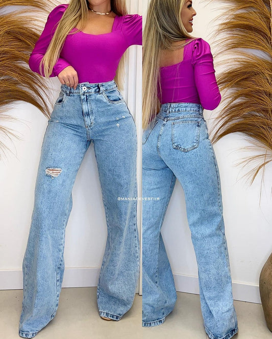 calça jeans wide leg nexo berenice 27531