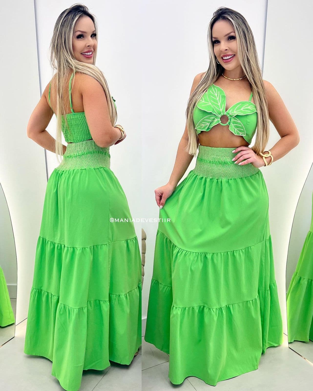 Conjunto Flower Verde 29938