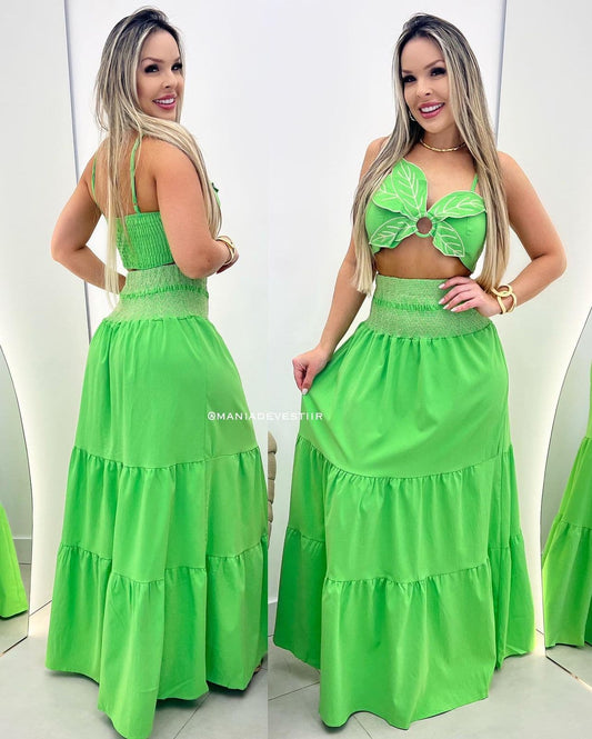 Conjunto Flower Verde 29938