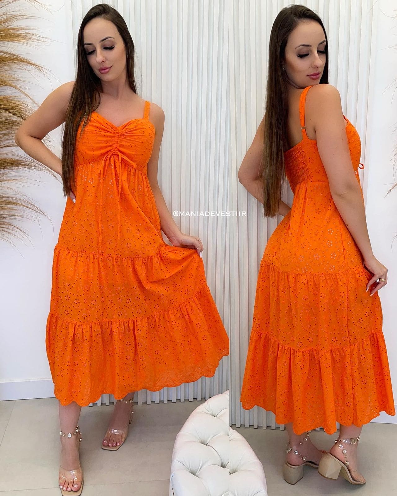 vestido marcela laranja 14692